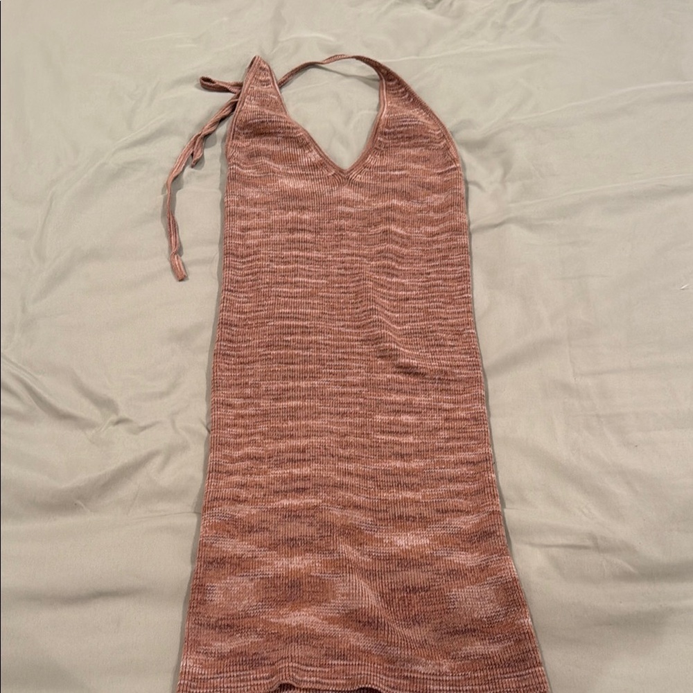 Knit Halter Dress in Brown tones - Wild fable